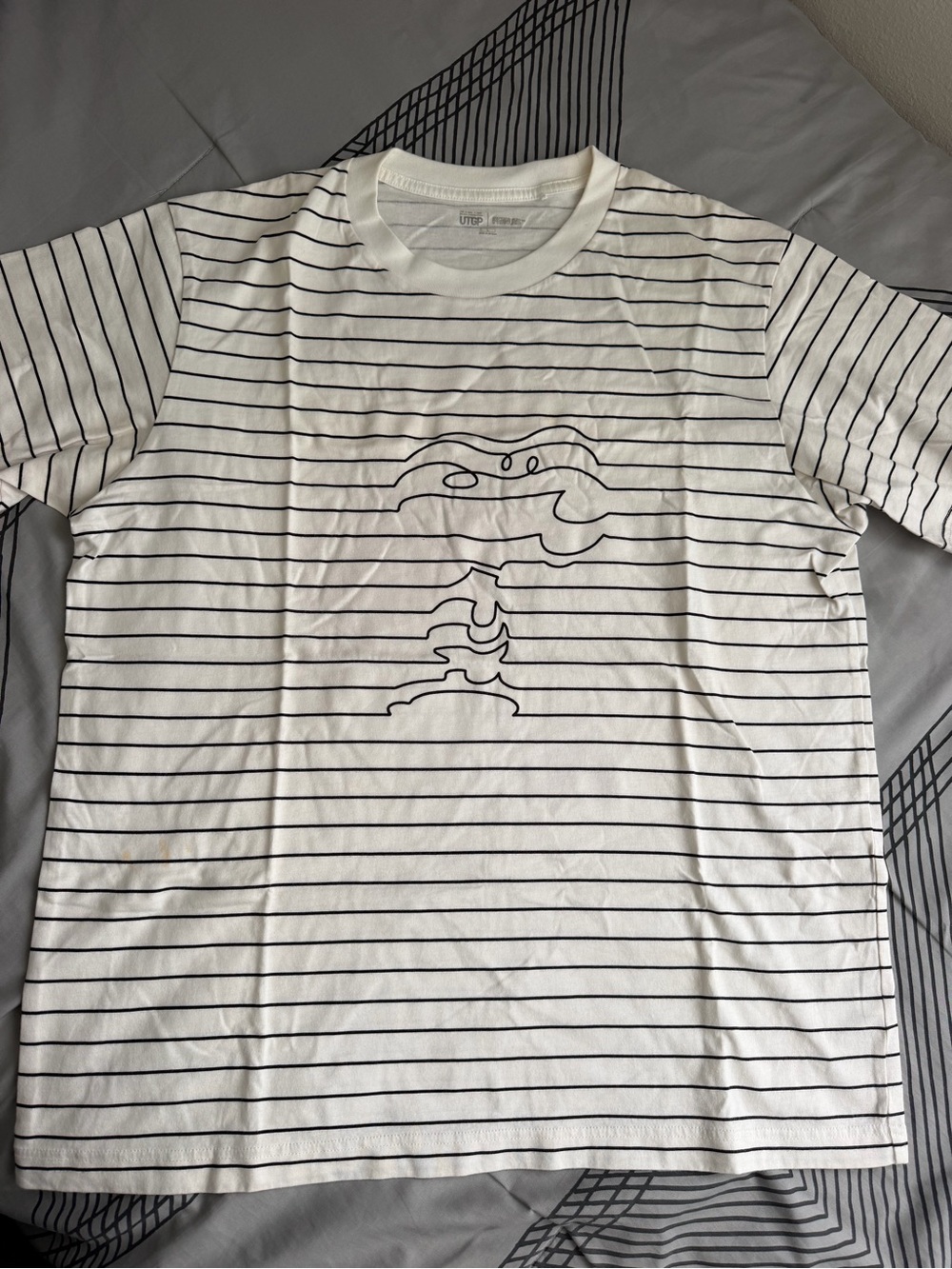 Striped Snoopy - Sleeve Tee